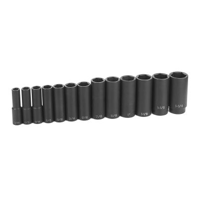 GRE1312D image(0) - Grey Pneumatic 1/2" Drive 13 Piece Deep Set