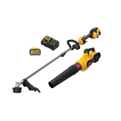 DWTDCKO266X1 image(0) - DEWALT 60V MAX* 17 in. Brushless Cordless Attachment Capable String Trimmer and Blower Combo Kit