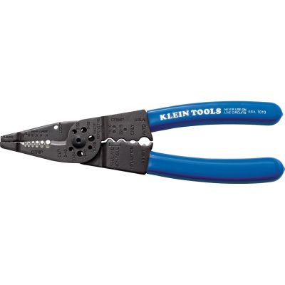 KLE1010 image(0) - Klein Tools Long Nose Multi Tool Wire Stripper, Wire Cutters, Crimping Tool