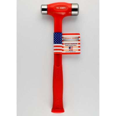 TRUTC36BPF image(0) - Trusty Cook Inc. 36 oz Flat-Flat Dead Blow Hammer - Model TC36BPF - Red