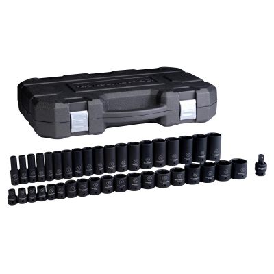 KDT84947N image(0) - GearWrench 39 Piece 1/2 Inch Drive 6 Point Standard & Deep Impact SAE Socket Set