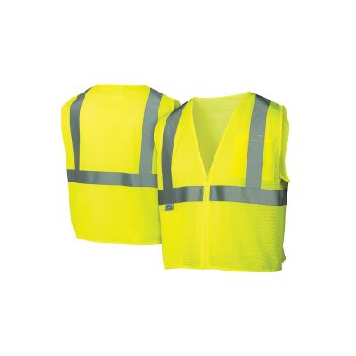 PYRRVZ2110X3 image(0) - Pyramex Safety - Safety Vest - Hi-Vis Lime - Size 3X Large