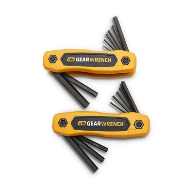 KDT83510 image(0) - GearWrench 17 Piece SAE/Metric Folding Hex Key Set