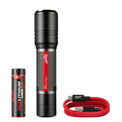 MLW2162-21 image(0) - Milwaukee Tool REDLITHIUM USB 2000L Slide Focus Flashlight