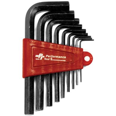WLMW1392 image(0) - Wilmar Corp. / Performance Tool 9 Piece Metric Hex Key Wrench Set