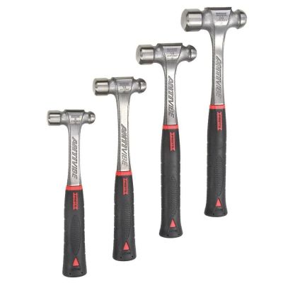 PROJ1304AVPS image(0) - STANLEY PROTO INDUSTRIAL 4-Piece Anti-Vibe Ball Peen Hammer Set (8, 12, 16, 24 oz.)