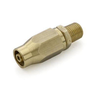 BLBFFFX14 image(0) - BluBird Fast Fix - 1/4" Air Hose Assembly Repair Fitting - w/ 1/4" MNPT Fixed