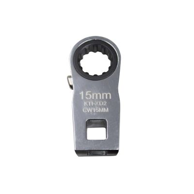 KTIXD2CW15MM image(0) - K Tool International Ratcheting Crowfoot Wrench 15mm 3/8 Inch Drive