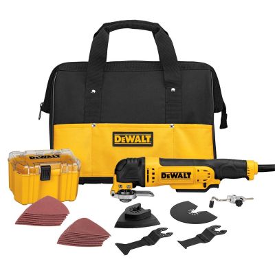 DWTDWE315K image(0) - DeWalt Corded Electric Oscillating Tool Kit (3 amp)