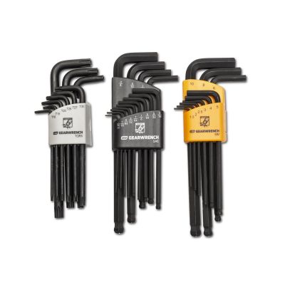 KDT83527 image(0) - GearWrench 31 Piece Magnetic Long Ball End SAE/Metric/Torx Hex Key Set