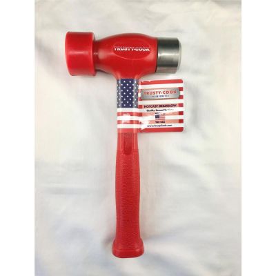 TRUTC45SC image(0) - Trusty Cook Inc. 45 oz Soft-Face/Steel Face Dead Blow Hammer - - Model TC45SC - Red