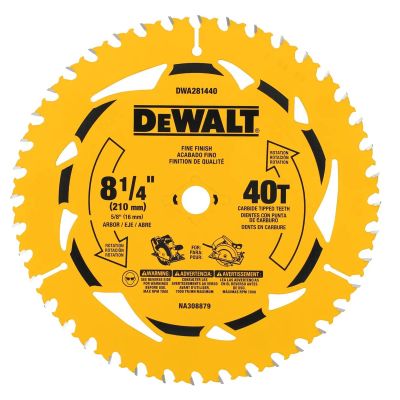 DWTDWA281440 image(0) - DEWALT 8-1/4 in. 40T Circular Saw Blade