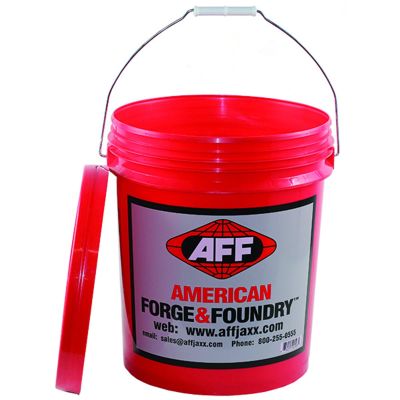 INTAFFBUCKET image(0) - American Forge & Foundry Plastic Bucket with Lid - 5 Gallon - Heavy Duty - Red