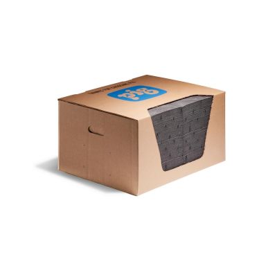 NPG25300 image(0) - New Pig Medium-Weight Absorbent Mat Pads in Dispenser Box - 15 x 20  Inch - 100 Pads