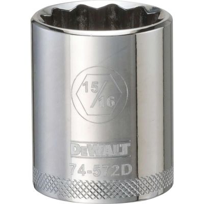 DWTDWMT74572OSP image(0) - DEWALT 001Pc 12Dr Socket-12Pt-15/16