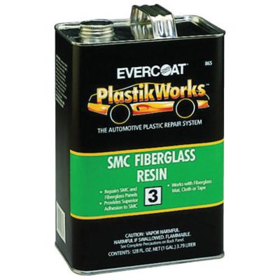 FIB865 image(0) - Fibre glass Evercoat 100865 SMC Fiberglass Resin, 1 gal Can, Yellow, Liquid