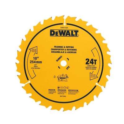 DWTDWA11024 image(0) - BLACK+DECKER 10 in. 24T General Purpose Saw Blade