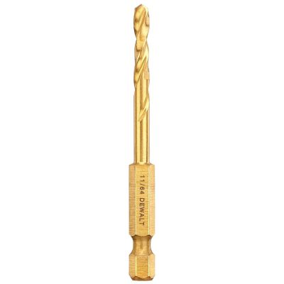 DWTDD5111 image(0) - DEWALT Impact Ready Titanium Nitride Coated Drill Bit, 11/64"