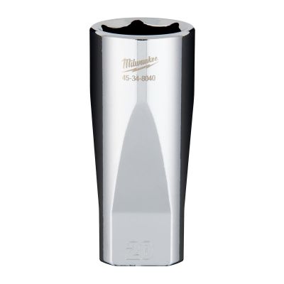 MLW45-34-8040 image(0) - Milwaukee Tool 3/8&quot; Drive 20mm Deep Socket