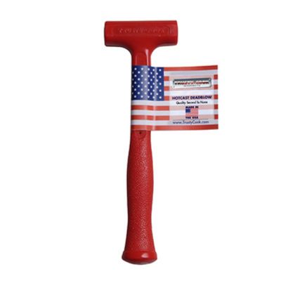 TRUS0 image(0) - Trusty Cook Inc. 8 oz Soft Face Slimline Dead Blow Hammer - Model S0 - Red