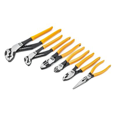KDT82204-06 image(0) - GearWrench 6 Piece PITBULL Dipped Handle Mixed Plier Set