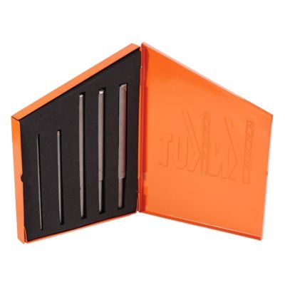 KNK5KK9-LH image(0) - KnKut KnKut 5 Piece Carbide Tipped Hard Steel LEFT HAND Drill Bit Set