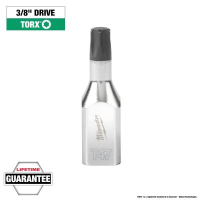 MLW45-34-1016 image(0) - Milwaukee Tool 3/8" Drive T47 TORX Bit Socket