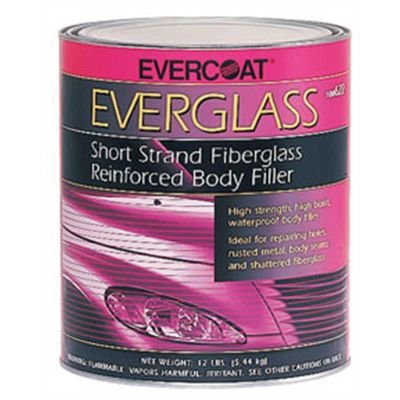 FIB622 image(0) - Fibre glass Evercoat EVERGLASS 100622 Short Strand Fiberglass Reinforced Body Filler, 1 gal Can, Blue/Green, Paste
