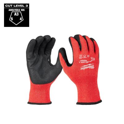 MLW48-73-8632E image(0) - Milwaukee Tool Cut Level 3 Coated Nitrile Dipped Gloves - L