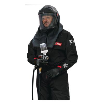 SAT550056BK image(0) - SATA Pro Series Paint Suit, Black, Large - Mask Not Included