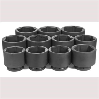 GRE9011 image(0) - Grey Pneumatic 1" Dr. 11 Piece Fractional Set 3-1/8" - 4-1/2"