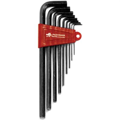 WLMW1394 image(0) - Wilmar Corp. / Performance Tool 9 Piece Metric Long Hex Key Wrench Set
