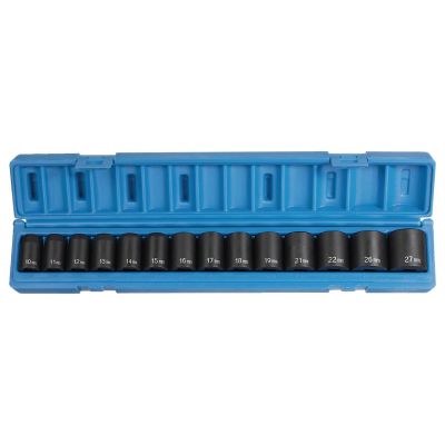 GRE1412M image(0) - Grey Pneumatic 1/2" Drive 14 Piece Standard Metric Set