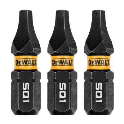 DWTDWAF1SQ1IR3 image(0) - DEWALT 1In Square #1 Flextorq 3Pk