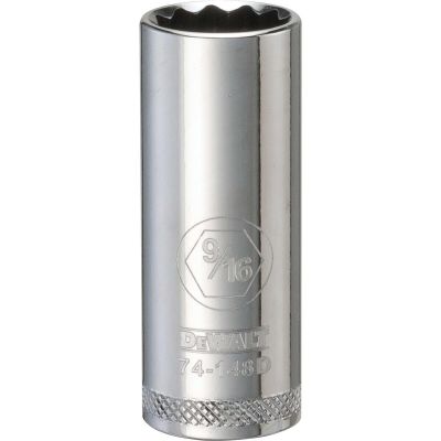 DWTDWMT74148OSP image(0) - DEWALT 001Pc 38Dr Deep Socket-12Pt-9/16