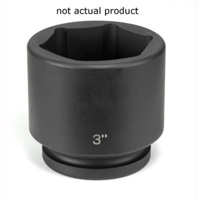 GRE4112R image(0) - Grey Pneumatic 1" Drive x 3-1/2" Standard Socket