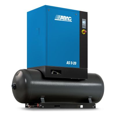 ABAAS5501TM image(0) - Piston Technology 5 HP 71 Gallon Tank Mount 150 PSI Screw Compressor, 17.4 CFM 230 Volt, Single Phase, 60 Hz, 63 dBA