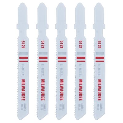 MLW48-42-5121 image(0) - Milwaukee Tool 3" 18 TPI Bi-Metal Jig Saw Blade (5 PK)