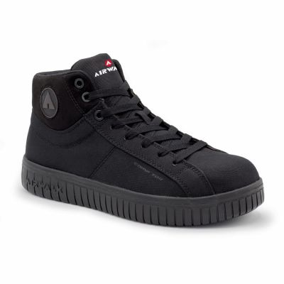 FSIAW6200-11W image(0) - AIRWALK DEUCE Mid - Men's Mid Top Shoe - CT|EH|SR - Black/Black - Size: 11 - E - (Wide)