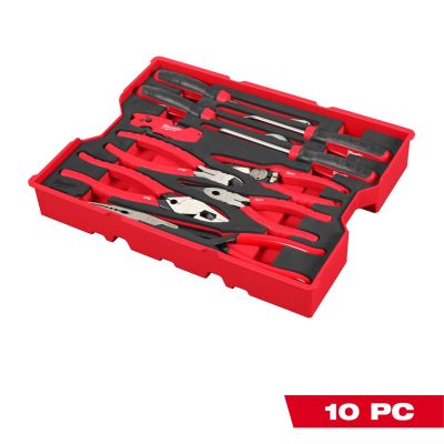 MLW48-22-0159 image(0) - Milwaukee Tool 10 Piece Pliers and Pick Set with Tray for PACKOUT Drawers