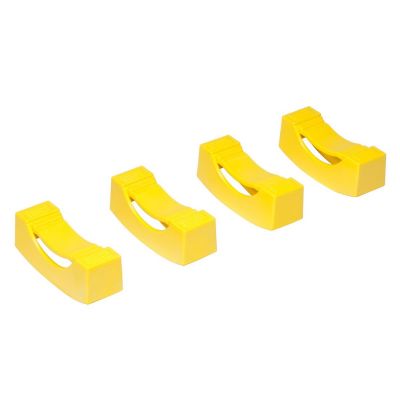 ERN964 image(0) - Ernst Mfg. Jack Stand Covers - 4 Pack - Yellow