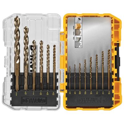 DWTDWA1240 image(0) - DEWALT Industrial Cobalt Alloy Steel Set with ToughCase+ System, 14-Piece