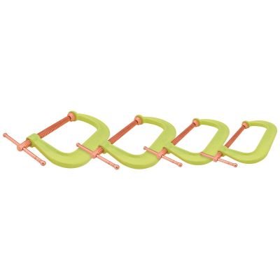 WIL11114 image(0) - Wilton Spark-Duty 400CS Hi-Vis C-Clamp Kit