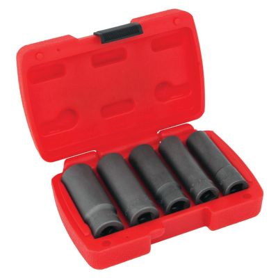 WLMW38920 image(0) - Wilmar Corp. / Performance Tool 5 Piece 3/8" Drive Deep Bolt Extractor Set