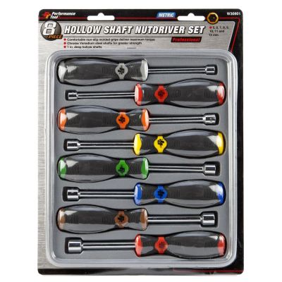 WLMW30901 image(0) - Wilmar Corp. / Performance Tool 8 Piece Metric Nut Driver Set