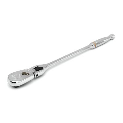 KDT81362T image(0) - GearWrench 1/2 Inch Drive 90-Tooth Locking Flex Head Teardrop Ratchet 17 Inch
