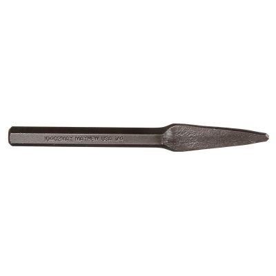 MAY10502MAY image(0) - Mayhew Half Round Nose Chisel 1/4 x 5-3/4 Inch