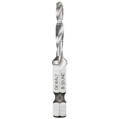DWTDWADTQTR832 image(0) - DEWALT Impact Ready 8-32 Unc Drill Tap, 1/4" Capacity