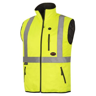 SRWV1210260U-M image(0) - Pioneer Heated Safety Vest - Hi-Vis Yellow/Green - Size Medium