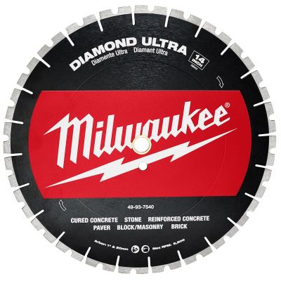 MLW49-93-7540 image(0) - Milwaukee Tool 14" Diamond Ultra Segmented Turbo, General Purpose Diamond Blade